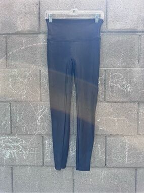 SPANX Faux Leather High-Rise Black Sculpting Leggings large